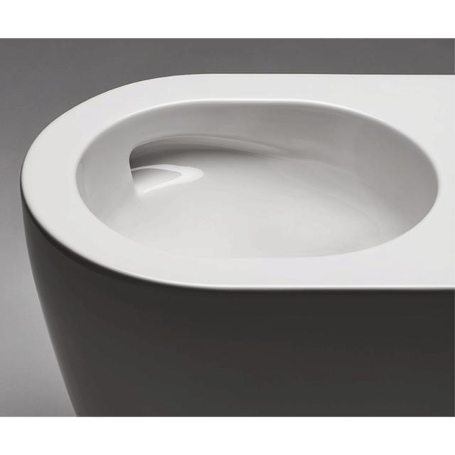 Futura rimless væghængt toilet m/tornadoskyl, Hvid